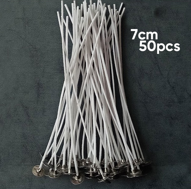 Candle Accessories - Wax Wicked Holder | Dot Sticker | Smoke-Free Wick Cotton Core