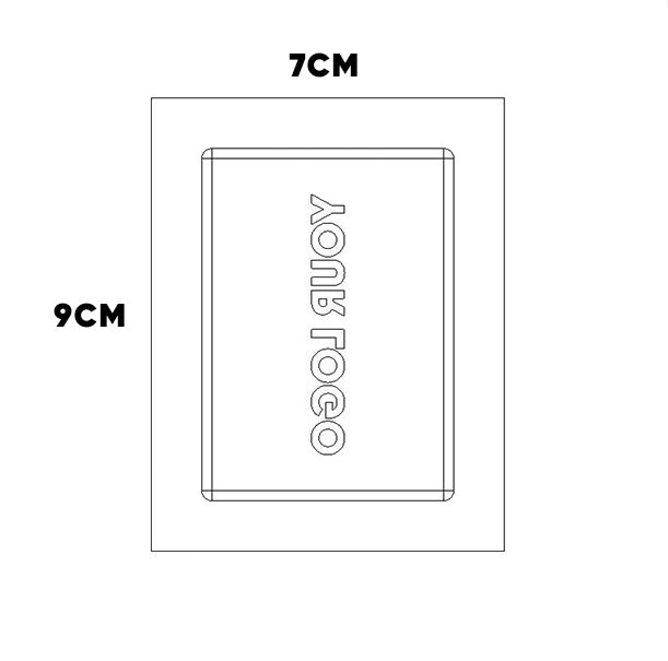 Custom Logo Silicone Mold Making 1 Cavity 7cm x 5cm x3cm