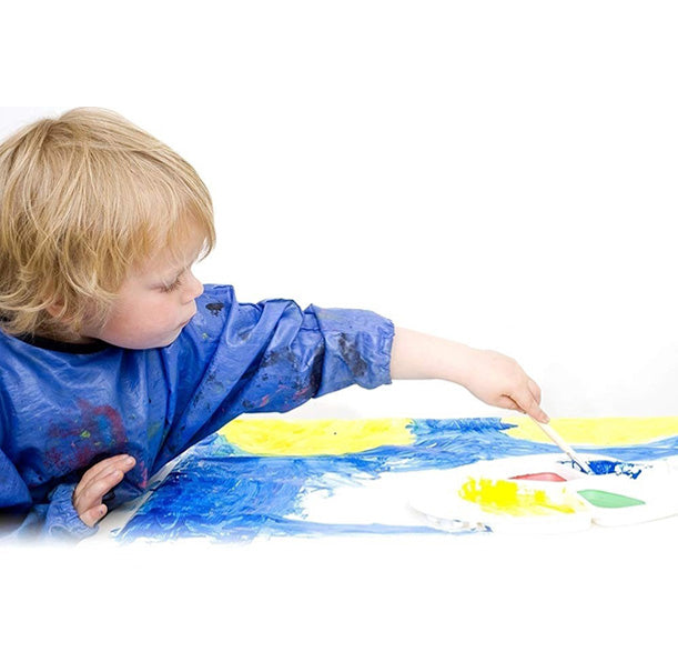 Kids Art Apron Waterproof Artist Painting Long Sleeve with 3 Pockets for Art Craft Cooking and Lab Activity