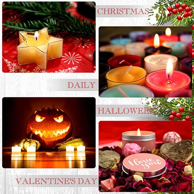 Creative star square round love shape plastic candle mold