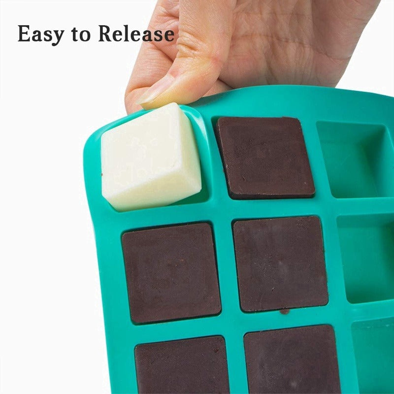 Square 40 cavity Silicone Mold Chocolate, Pudding, Soap Making