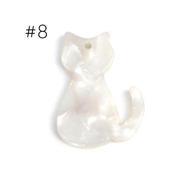 Cat Pendants Charm Acrylic Earrings Adorable Jewelry Handmade Accessories