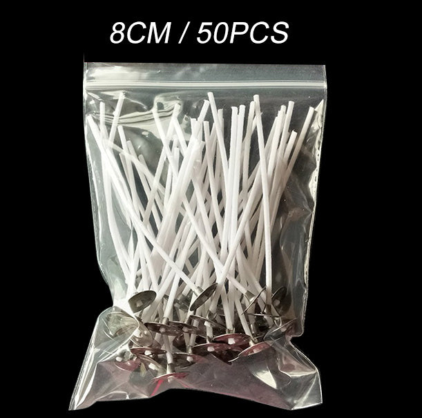 Candle Accessories - Wax Wicked Holder | Dot Sticker | Smoke-Free Wick Cotton Core