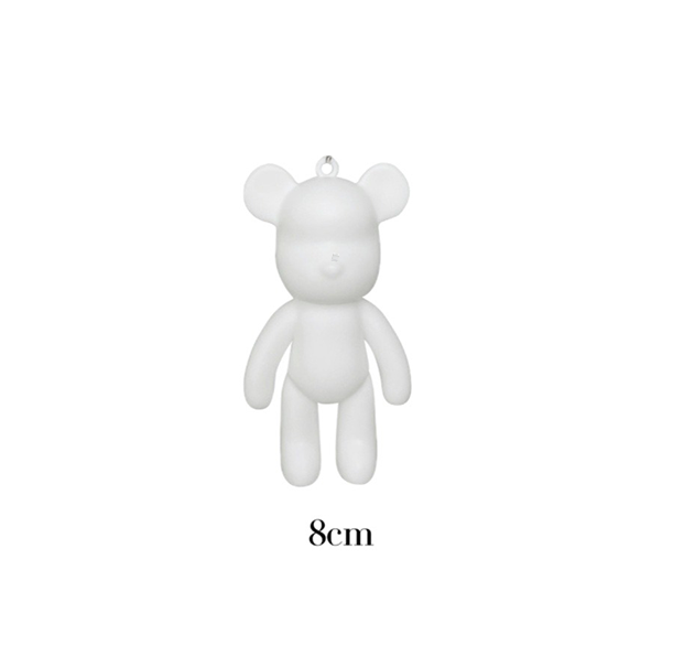DIY Fluid Bear brick Handmade Keychain Custom Color Self Painting Bear Brick Fluid Art Bear
