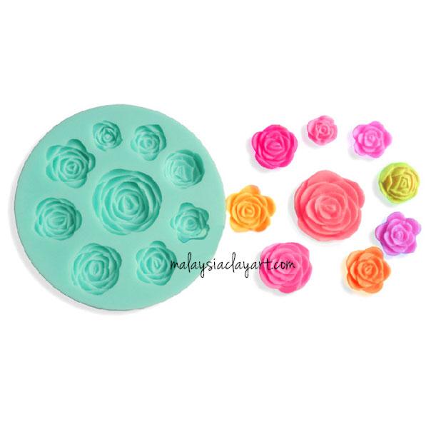 Rose Silicone Mold - 9 Designs