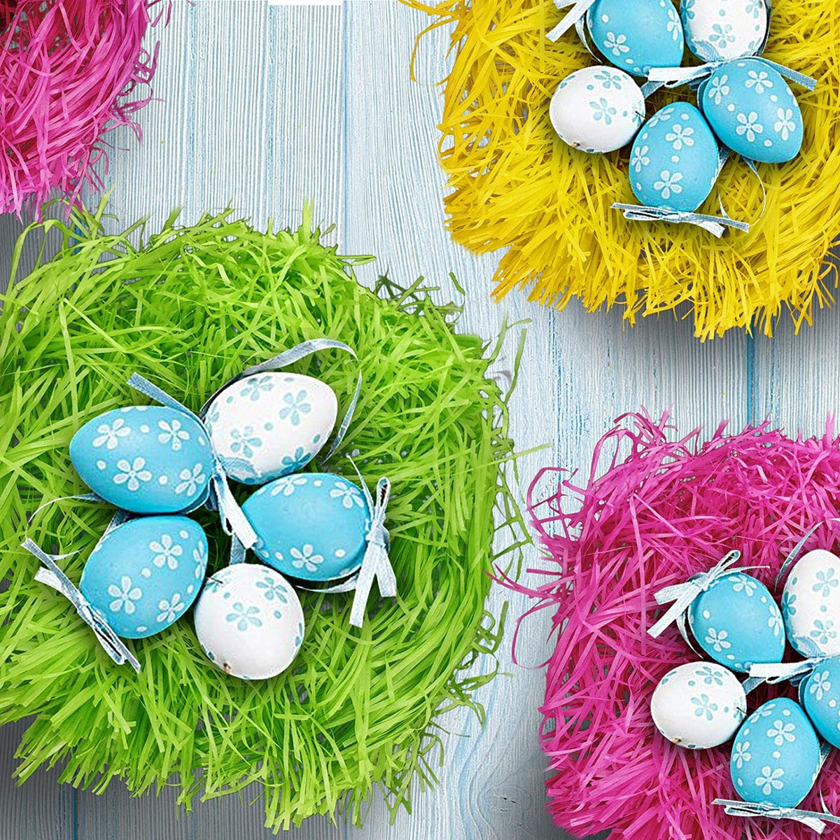 Easter Grass Recyclable Shred Paper for Easter Gift Basket Filler Easter Party Decoration