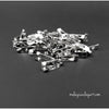 5 x Silver Tone Brooch Pin Backs Bar Pin Backs