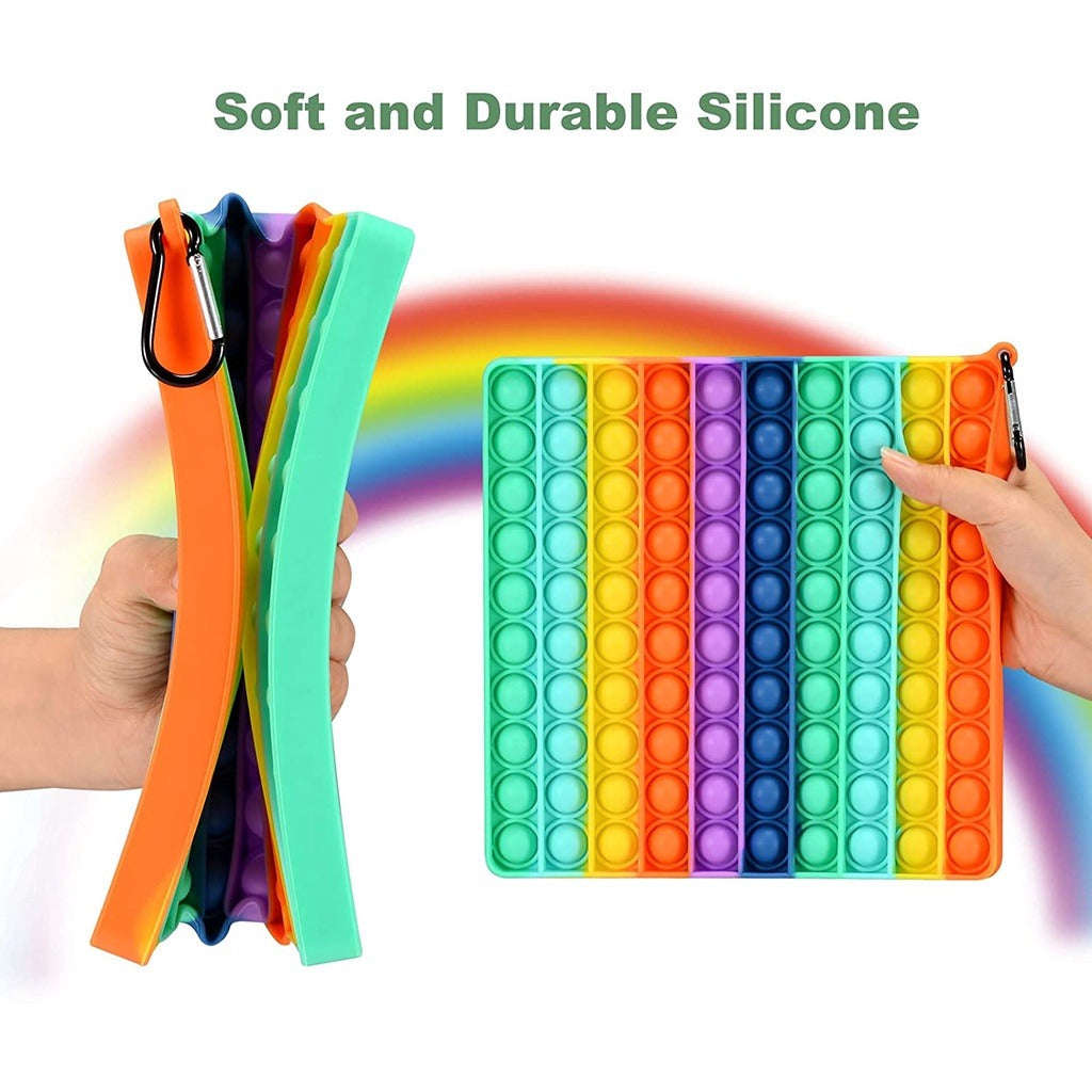 Rainbow Pop it Bubble fidget toys Among Us Unicorn Love