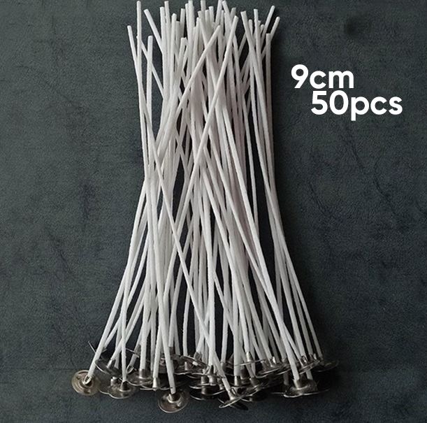 Candle Accessories - Wax Wicked Holder | Dot Sticker | Smoke-Free Wick Cotton Core