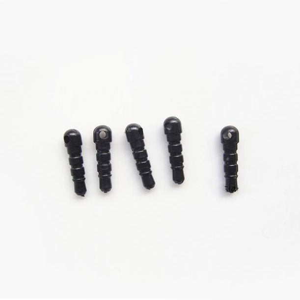 10 x Anti Dust Plug Phone with hole DIY - Black