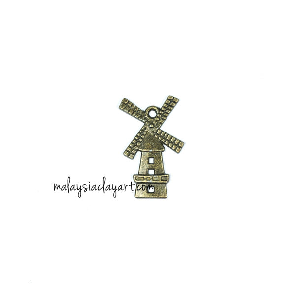 1 x DIY Zakka Vintage Windmill Charm (2.8cm)