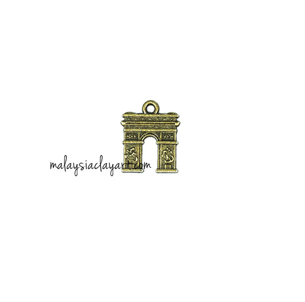 1 x DIY Zakka Vintage Paris Triumphal Arch Charm (1.8cm)