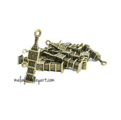 DIY Zakka Vintage London Bigben charm