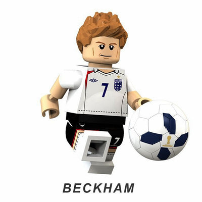 Soccer Player Minifigures Building Blocks Ronaldo Messi Beckham Neymar XT1003