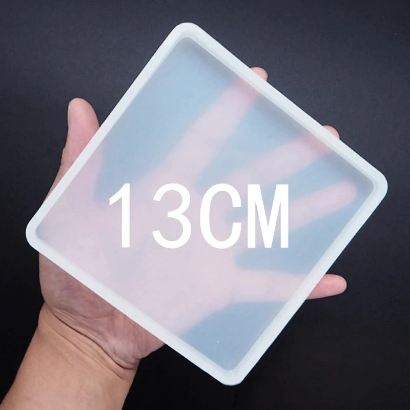 Square Coaster High Gloss Silicone Silicone Mold