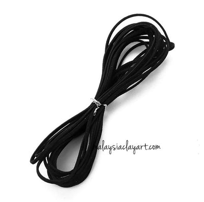 1 x Flat Faux Leather Cord 1 Meter 3mm Wide