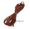 1 x Flat Faux Leather Cord 1 Meter 3mm Wide