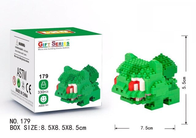 Cartoon Micro Diamond Block pokemon building blocks toy