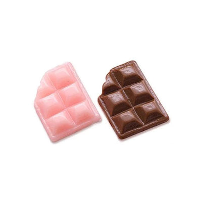 Set Of A Pink & Chocolate Miniature Bar Decoden | Cute Cabochons