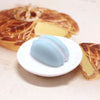 1 x Blue Half Macaron Kawaii Decoden Cute Cabochon