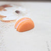 1 x Orange Half Macaron Kawaii Decoden Cute Cabochon
