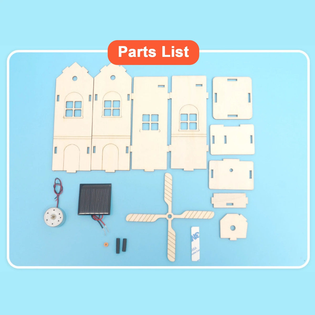 Solar Windmills DIY Pack STEM Toy Kids Science Education Set Rbt Projek Sekolah
