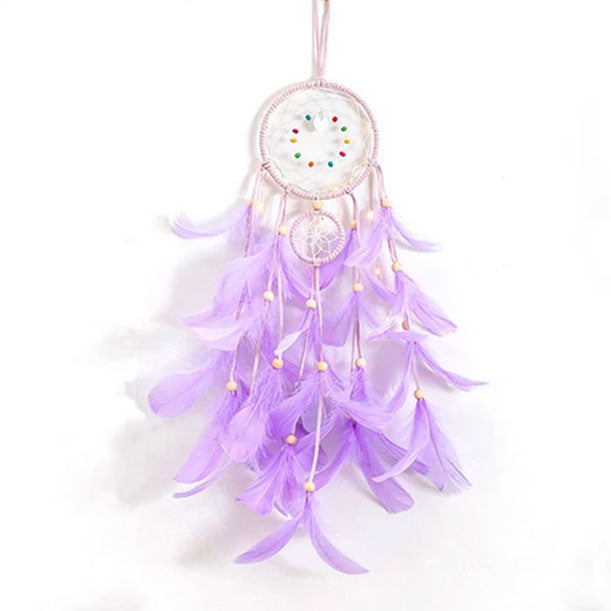 Dream Catcher Purple Feather DIY Kit