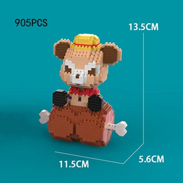Micro Mini Nano Brick One Piece Zoro Luffy Chopper Sanji Building Blocks Toy