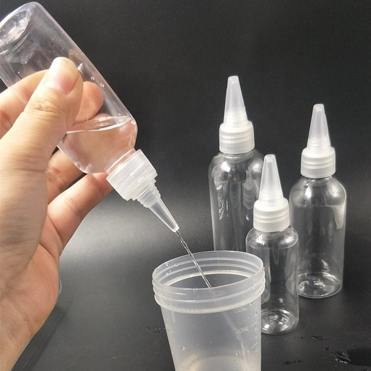 Transparent Clear Plastic Squeeze Dropper Bottle Travel Empty Container for Ink Glue Paint Liquid