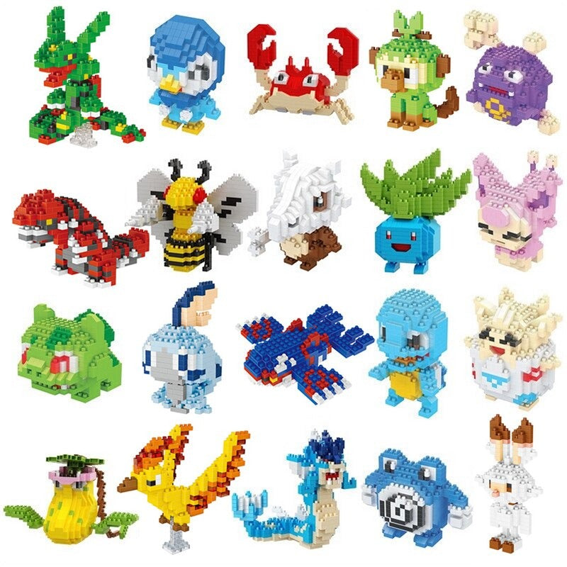 Cartoon Micro Diamond Block pokemon building blocks toy