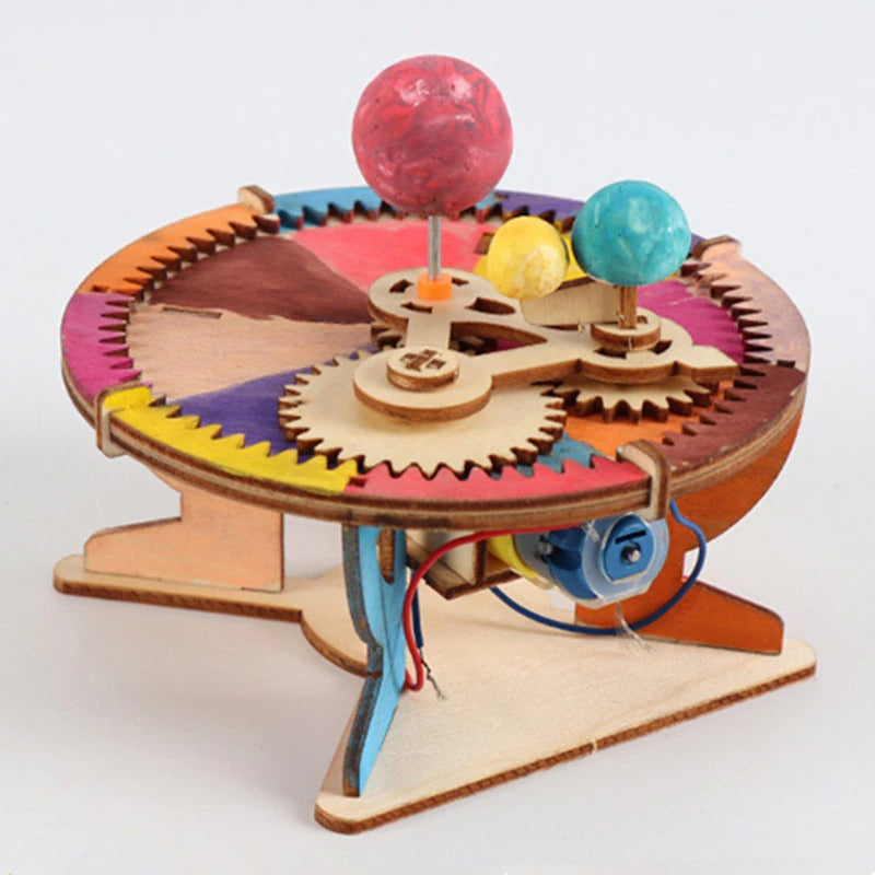 Model Of Earth-Moon DIY Puzzle Pack STEM Toy | Science Education Set with Robotic Project | Rbt School Project