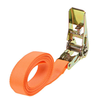Portable Heavy Duty Tie Down Cargo Strap Luggage Lashing Strong Spanzet Belt Metal Buckle