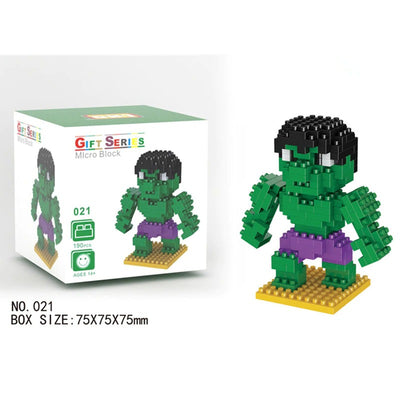 Micro Blocks Marvel Superhero Series Mini Buildings Nano Avengers Blocks Toy