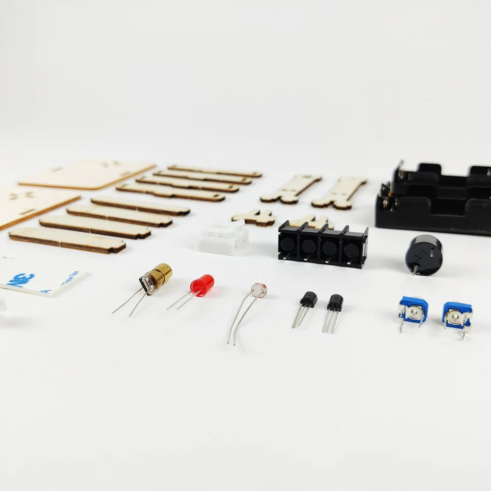 Laser Security Alarm DIY Puzzle Pack STEM Toy | Science Education Set with Robotic Project | Rbt School Projects