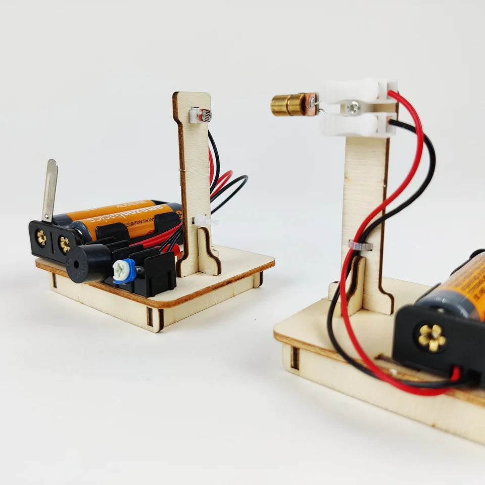 Laser Security Alarm DIY Puzzle Pack STEM Toy | Science Education Set with Robotic Project | Rbt School Projects