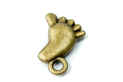 1 x Foot Necklace Pendant Frame Bronze