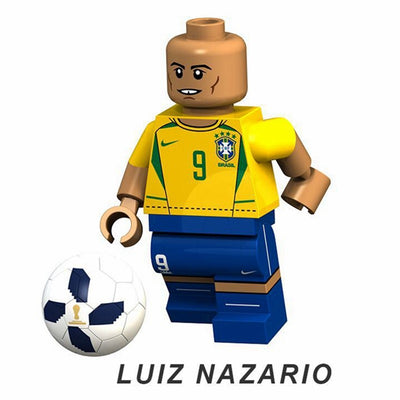 Soccer Player Minifigures Building Blocks Ronaldo Messi Beckham Neymar XT1003