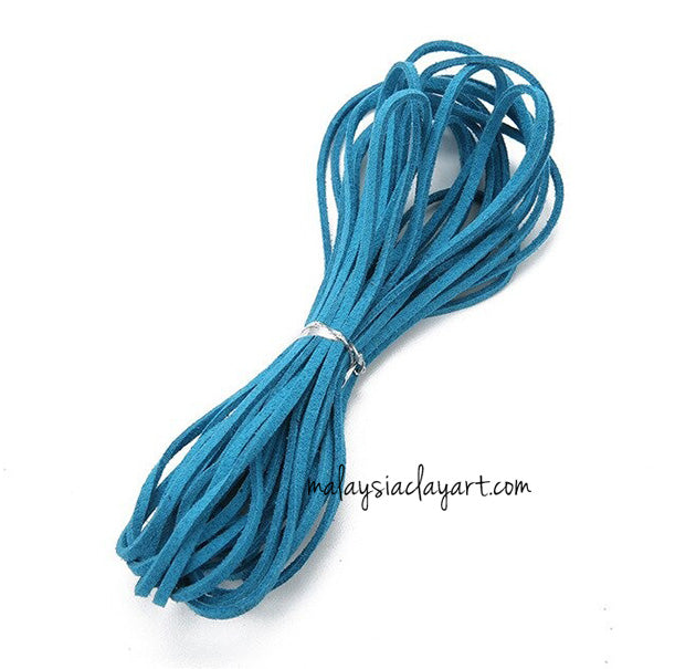 1 x Flat Faux Leather Cord 1 Meter 3mm Wide