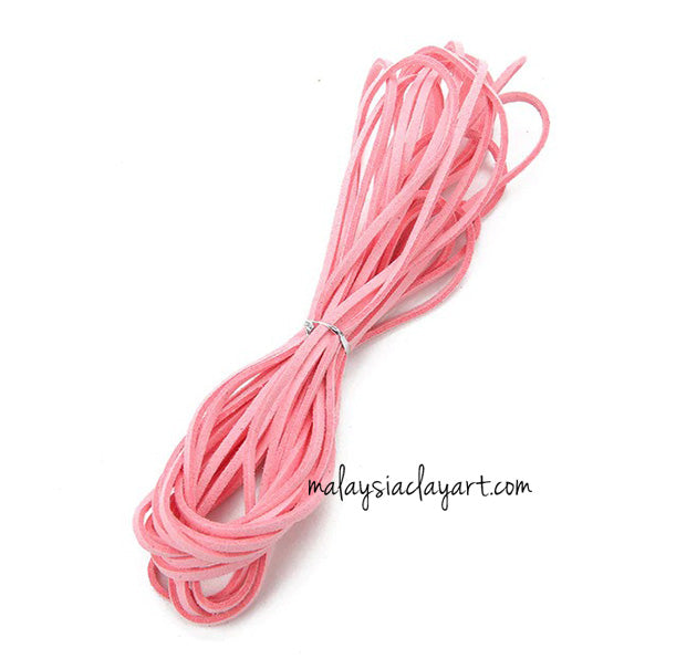 1 x Flat Faux Leather Cord 1 Meter 3mm Wide