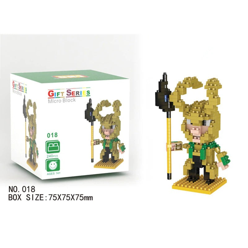 Micro Blocks Marvel Superhero Series Mini Buildings Nano Avengers Blocks Toy