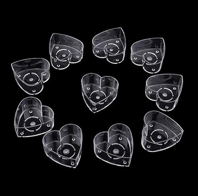 Creative star square round love shape plastic candle mold