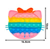 Rainbow Pop it Bubble fidget toys Among Us Unicorn Love