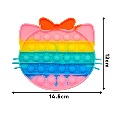 Rainbow Pop it Bubble fidget toys Among Us Unicorn Love