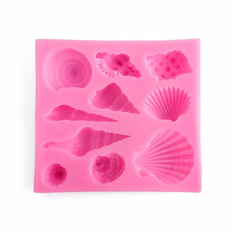 SEASHELLS SILICONE MOULD - 10 DESIGNS