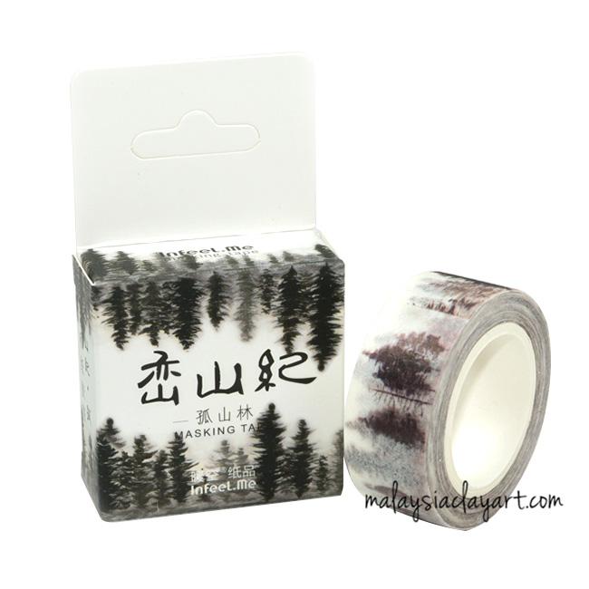 Black forest Japanese style masking tape