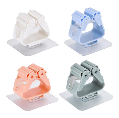 Bathroom Mop Holder Hook Wall Sticker Mounted Penyangkut Penyapu Mop