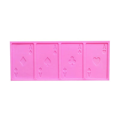 Playing Poker Card Silicone Mold | Soap | Epoxy resin | Chocolate | Wax | Plaster