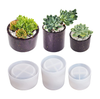 Plant Pots Silicone Molds Succulent Plants Concrete Planter Vase Molds for DIY Gardening Pots Craft Home Decorations