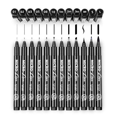 8 Pcs Fine Line Technical Drawing Pen Set | Waterproof | Comic Pen Set