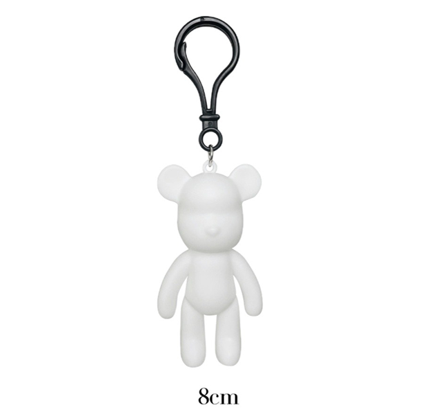 DIY Fluid Bear brick Handmade Keychain Custom Color Self Painting Bear Brick Fluid Art Bear